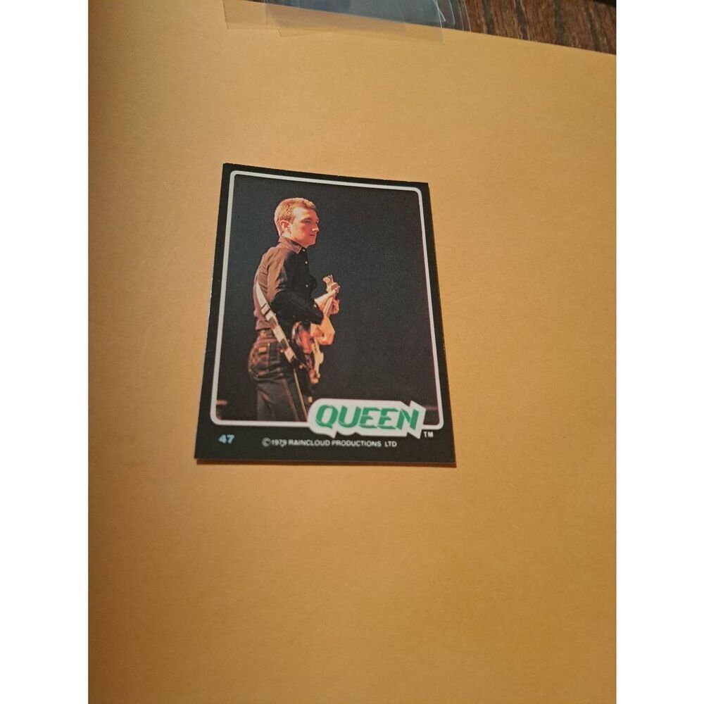 Vintage 1979 Raincloud Productions Queen Trading Card #47 Rock Band Memorabilia